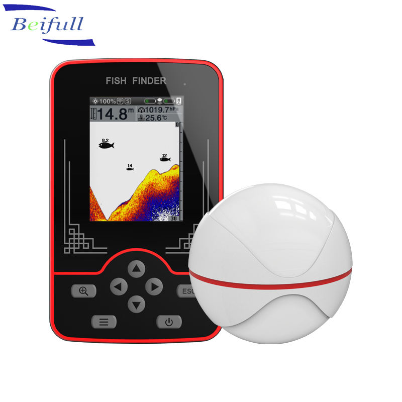 Fish Finder Portable - Przenośny lokalizator ryb F13, bezprzewodowy sonar,