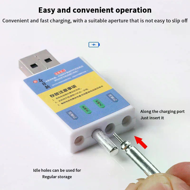 Fish Finder Charger - Akumulator ładowalny CR425, ładowarka USB, akcesoria