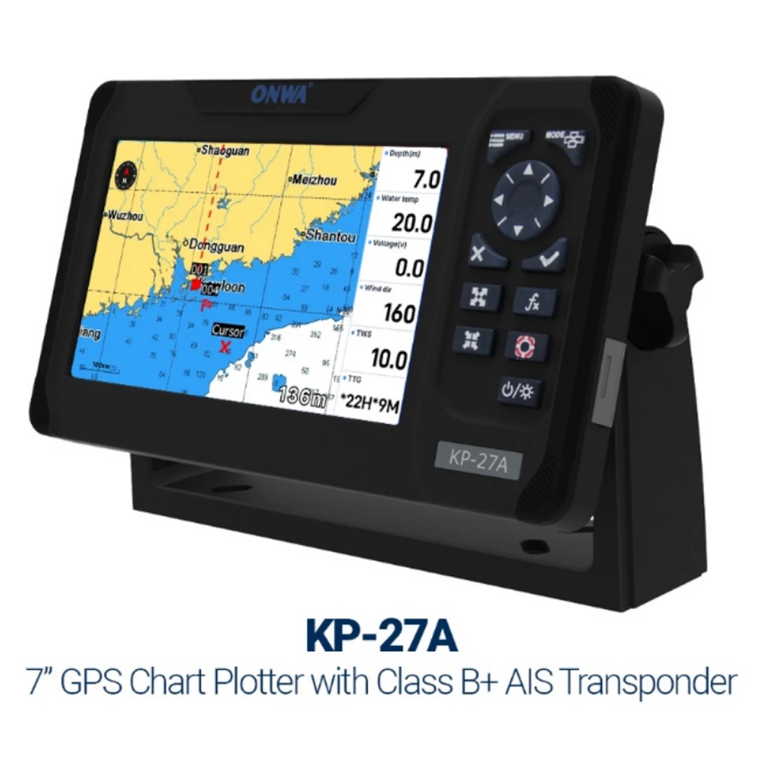 ONWA KP-27A 7-calowy kolorowy  – Fish Finder Gps recenzja i cena