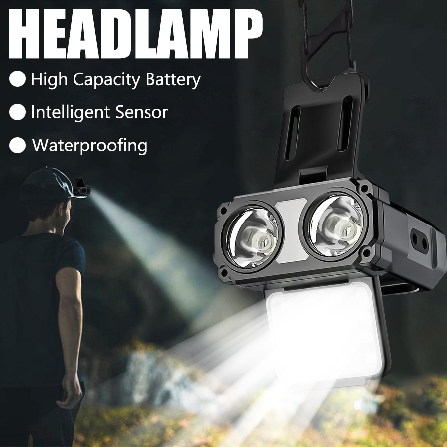 Latarka czołowa LED COB z klip – Fishing Light recenzja i cena